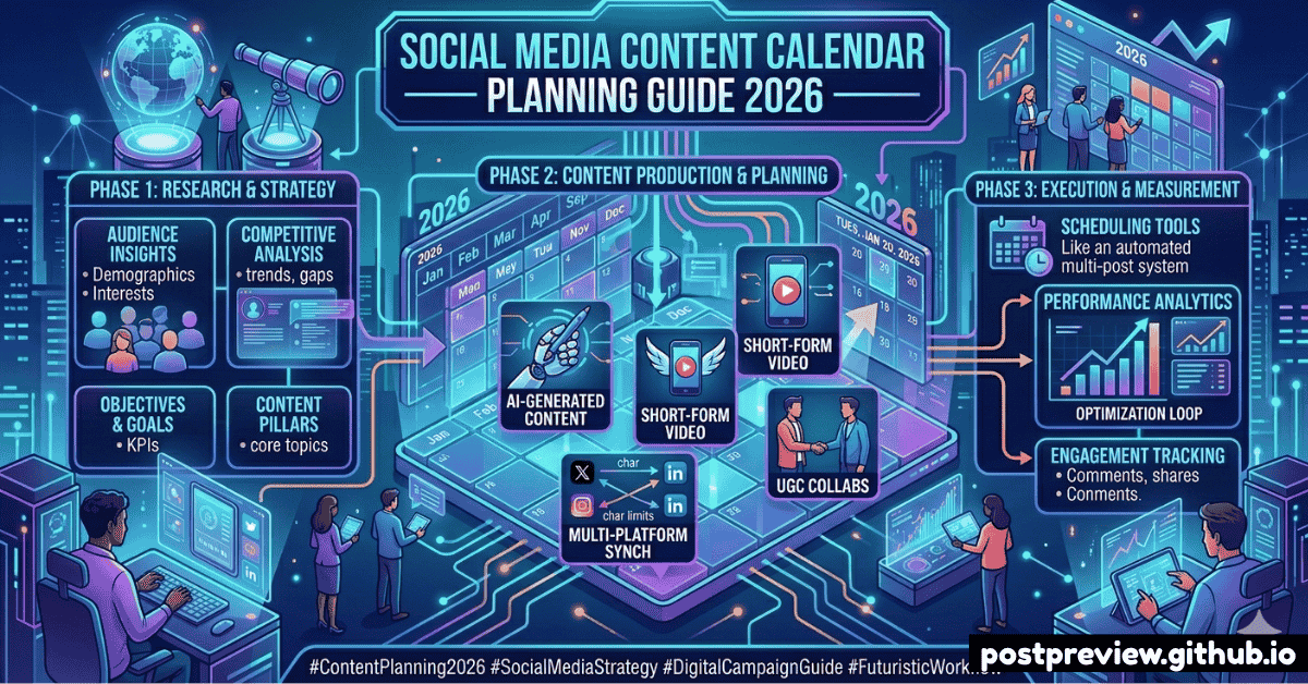 Social Media Content Calendar Planning Guide 2026