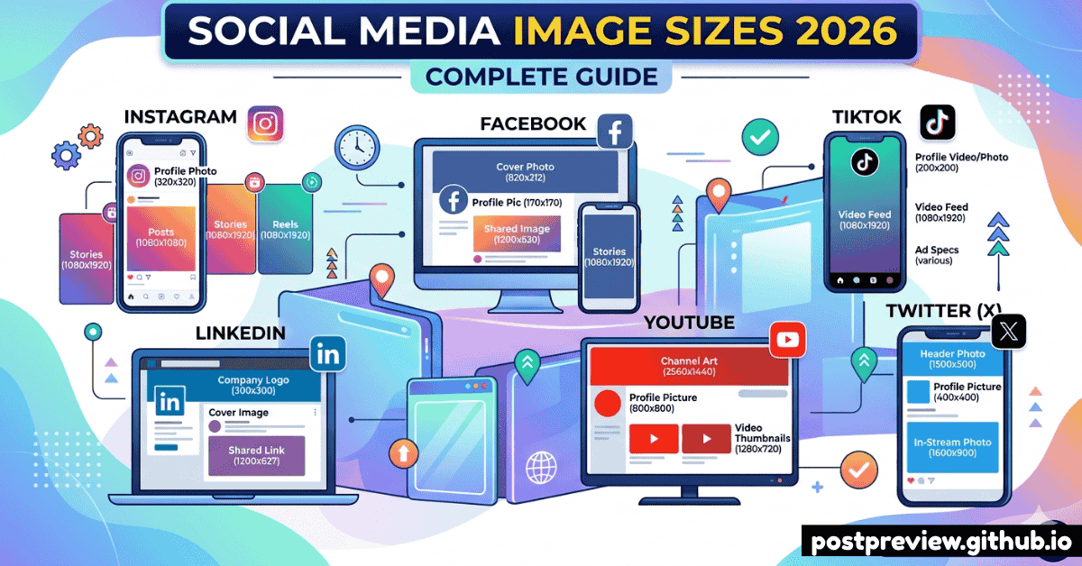 Social Media Image Sizes 2026 Complete Guide
