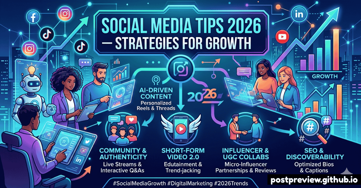 Social Media Tips 2026 – Strategies for Growth